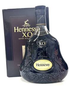 Q014-G20-222 Hennessy ヘネシー X.O ブランデー クリアボトル 黒キャップ コニャック 700ml 40% 未開栓