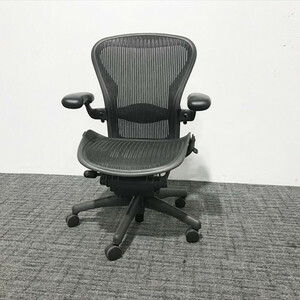 HermanMiller ハーマンミラー オフィスチェア アーロンチェア Bタイプ ブラック 中古 IO-865636B