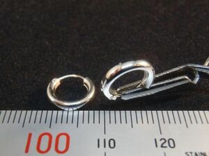 4☆定型84円☆§ 純銀リングピアス【外径10ｍｍ×2.0ｍｍ左右２個一組ペア】 §☆シルバー925☆⑫