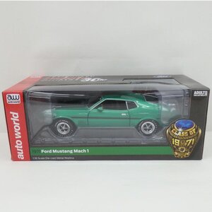 1円【美品】aw auto world /フォード マスタング 1971 マッハ1 1/18スケール /AMM1262/77