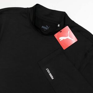 ●送料390円可能商品 プーマ ゴルフ PUMA GOLF 新品 メンズ 吸水速乾 長袖 ベースレイヤー シャツ 黒 Mサイズ [623185011N-M] 三 壱★QWER