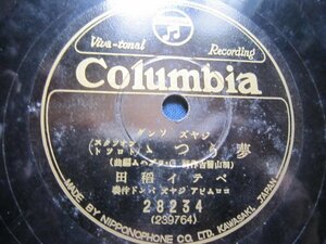 戦前ジャズソングSP盤31★ベティ・稲田／夢うつつ・ラ、クラチヤ★流行歌ＳＰレコード