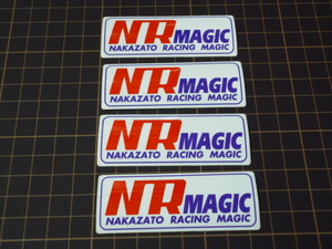 正規品 NR MAGIC ステッカー 4枚(73×28mm) / 当時物 エヌアールマジック NRマジック ロゴ デカール