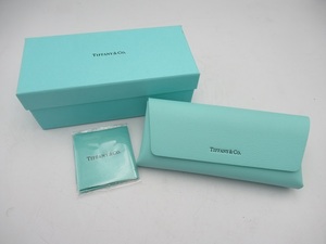 〓TIFFANY&Co. ティファニー メガネケース メガネクロス サングラスケース 箱付き ξ