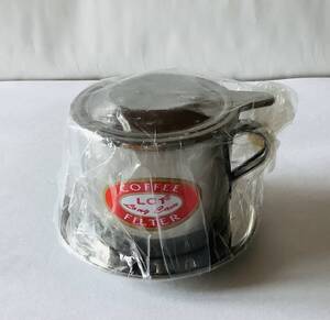 【新品、未使用、美品】ベトナムコーヒー　コーヒー用品　ドリップ容器　フィルター　ステンレス製　ベトナム産　ノンフィルター　