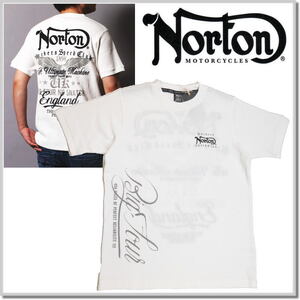 ノートン Norton ワッフル クルー TEE 232N1009-01(WHITE)-M 半袖Tシャツ カットソー