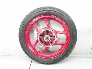 βCO19-2 カワサキ GPX400R ZX400F (S62年式) フロントホイール 振れ無！ タイヤは交換必要！