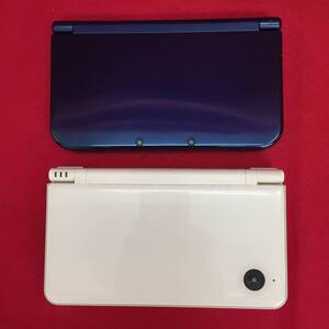 ◆【ジャンク品】任天堂 Nintendo Newニンテンドー3DS LL RED-001 本体 / ニンテンドーDSi LL UTL-001 本体 2台セット◆H012201