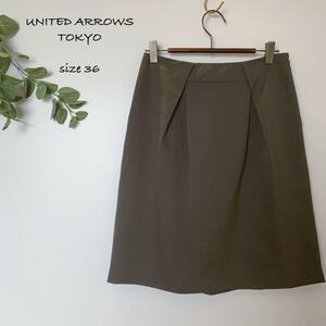 UNITED ARROWS ポリエステルミニスカート