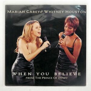 MARIAH CAREY/WHEN YOU BELIEVE (FROM THE PRINCE OF EGYPT)/COLUMBIA COL6665206 12