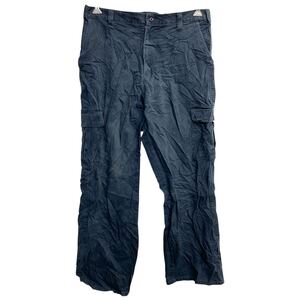 Dickies ワークパンツ W33 ディッキーズ カーゴパンツ ネイビー 古着卸 アメリカ仕入 2412-1083