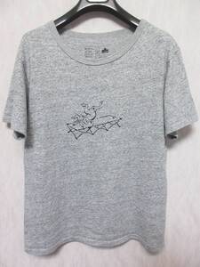 LOGOS ロゴス Tシャツ 半袖 コットン メンズ L グレー irmri yg2448