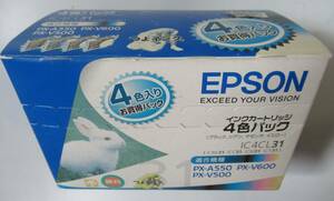 EPSONエプソン純正 インクカートリッジ4色パック IC4CL31 /適合機種:PX-A550 PX-V500 PX-V600