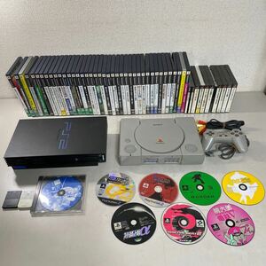 a*★中古品　SONY PlayStation 1.2 本体 ソフト 大量セット まとめ売り ランブルローブ ドラゴンボールZ3 トップをねらえ！ 他★