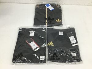 ●営KW499-80 【未使用品】Adidas アディダス 上着 半袖 ブラック＆メットゴールド色/半袖 ブラック＆メットシルバー色 サイズ L