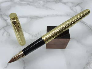 ★レア 美品 初期型 Parker 75 Diamante ダイアモンドカット 23金張り 万年筆