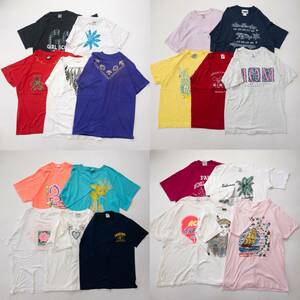 古着卸 現物まとめ売り 洗濯済み 90s レディース かわいい 半袖Tシャツ 20枚セット(S-XL)