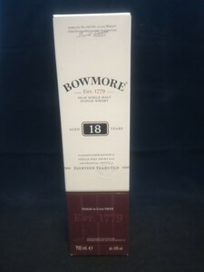 【空箱】BOWMORE ボウモア 18年 43％ 700ml43%（サントリー正規）