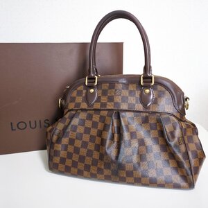 S2575●訳あり LOUIS VUITTON ルイヴィトン ダミエ トレヴィPM ハンドバッグ レディース