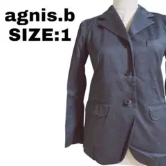 agnes b. 上品　ストレッチジャケット！オフィススタイルも◎