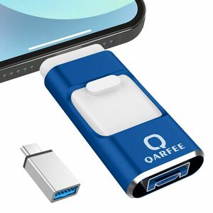 ＊4-in-1 iPhone/iPad対応 USBメモリ 128GB アプリ不要 高速バックアップ スライド式 iOS Type-C USB Micro USB データ転送 外付けUSB