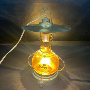 rare Super NIKKA WHISKY ニッカウイスキー ランタン型 ライト 卓上 ボトル 高さ約35cm　111606w/T19（100）