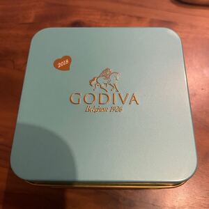 GODIVA　チョコレート空箱・空き缶☆2018年　お菓子缶