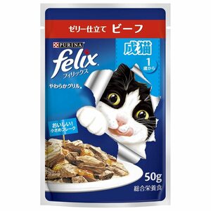 フィリックス やわらかグリル 成猫 ビーフ 50ｇX12袋入