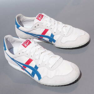 美品!! US 6 / 24,5cm 限定!! オニツカタイガー SERRANO セラーノ 白xトリコロール Onitsuka Tiger