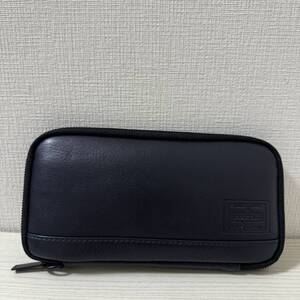 【再値下げ】【新品】定価24,200円　ポーター PORTER ディライト　DELIGHT ラウンドファスナー　長財布　ネイビー　145-03291 レザー