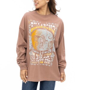 【SALE】★送料無料★2024秋冬 新品【BILLABONG/ビラボン】GRAPHIC LOOSE LS TEE ロンＴ CME0 レディースL BE014054