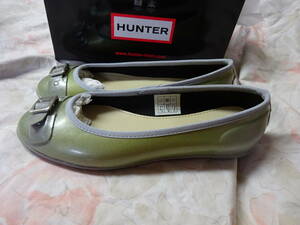 ★新品　HUNTER ハンター　レインパンプス SV 24 cm　HA14