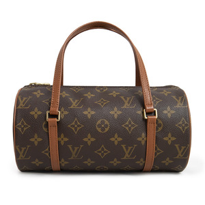 （新品同様品）ルイ ヴィトン LOUIS VUITTON 旧パピヨン 26 ハンドバッグ モノグラム ブラウン 茶 ゴールド金具 M51366