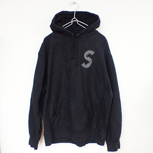 KM-4390【パーカー】SUPREME/シュプリーム ★20AW S Logo Hooded Sweatshirt★Ｌ★フーデッドスウェットシャツ★Sロゴ★20FW★ブラック★