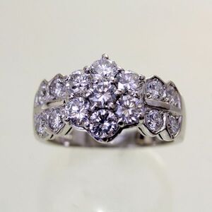 ◎中古美品◎プラチナ　ダイヤ　計 2.034ｃｔ　リング　12号