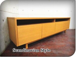 ■美品■高級■Scandinavian Style/北欧スタイル■オーク材■モダン■テレビボード/TVボード■smm8966k