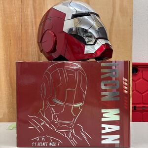 アイアンマン Mark5 フルフェイスヘルメット マスク 音声 タッチ リモコン式 電動開閉 アイアンマンヘルメット IRON MAN AUTOKING 