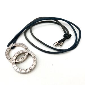 BVLGARI ブルガリ ネックレス アクセサリー シルバー ダブルリング シルバー925 925 チョーカー ブランド 