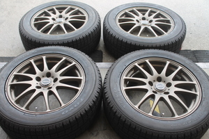 中古 GYLE 7J-17 +40 5H-114.3 未使用品 トーヨータイヤ ガリット G5 225/55R17 97Q 2017年製 4本 アルファード セルシオ シーマ 