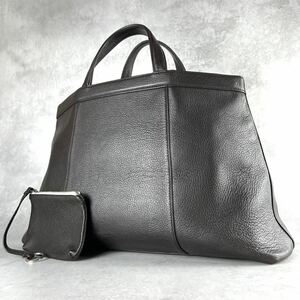 美品 ジョルジオアルマーニ GIORGIO ARMANI メンズ ビジネス トートバッグ ブリーフケース オールレザー ブラウン A4 通勤 仕事 カバン 鞄