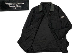 マンシング ナイロンジャケット JACKET ゴルフ 中綿 コート 黒 ブラック グランドスラムMUNSINGWEAR GOLF 軽量 コート ベンチコート