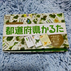 都道府県かるた【学研】４７都道府県の名称・形・特徴・都道府県庁所在地をかるたで楽しく覚えられる