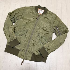 和610★ monkey time UNITED ARROWS モンキータイム MA-1 フライトジャケット ミリタリージャケット M カーキ メンズ