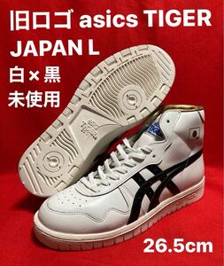 デッドストック 状態良好！ 旧ロゴ アシックスタイガー ファブレジャパンL ASICS TIGER FABLE JAPAN L 白×黒 TBF707 スラムダンク 三井寿