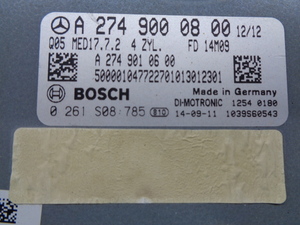 ◎BENZ.C200.DBA-205040C..エンジン.A274900800.ECU