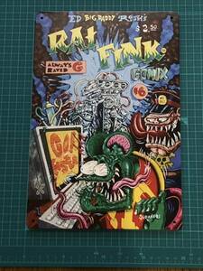 ブリキ看板】Rat Fink ラットフィンク　世界中にマニアがいるRat Finkです　自分の部屋や秘密基地の壁にいかがでしょうかヽ(^o^)丿