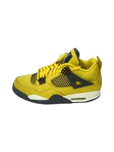 NIKE◆AIR JORDAN 4 RETRO_エア ジョーダン 4 レトロ/28cm/YLW//