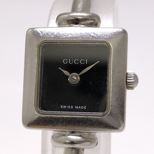 GUCCI レディース 腕時計 クオーツ SS ブラック文字盤 1900L