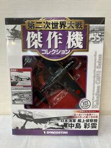 60-YR69-16 未開封 デアゴスティーニ 1/72 第二次世界大戦 傑作機コレクション 55 日本海軍 中島 彩雲 艦上偵察機