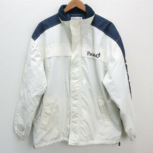 s■パラディーゾ/Paradiso 裏地キルティング ジャケット JKT/ゴルフ【LL】白/MENS/198【中古】